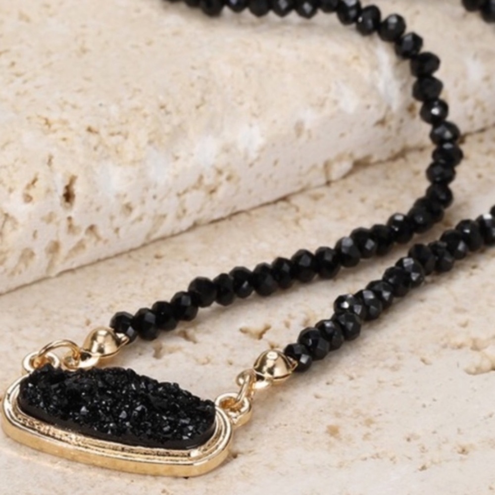 5 for $25   Beautiful Black and gold necklace